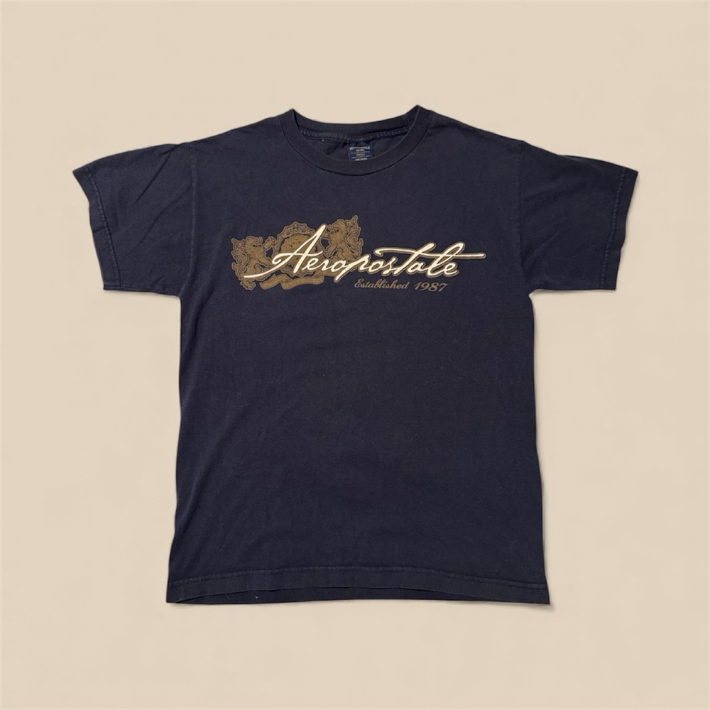 Aeropostale Black with Gold T-Shirt